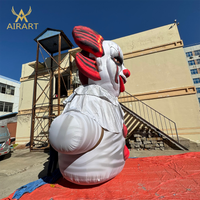 Personnage de clown gonflable personnalisé en tissu Oxford pour Halloween, spectacle théâtral, accessoire de spectacle, ballon de clown gonflable