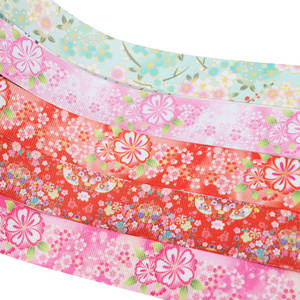 Impresión de cinta personalizada Venta al por mayor 3D Impresión de oro Cinta de grano bruto Fábrica de cinta de arco iris de grano bruto personalizado - Product Image 4