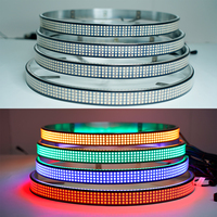 Kit de Luces LED RGBW de 4 Filas y 4 Piezas de 15, 17 y 20 Pulgadas para Ruedas, con Control Remoto por Aplicación, Multicolor, para Camionetas Todoterreno, IP67