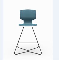 Chaise de réunion X Base, chaise d'éducation et de formation scolaire, tabouret de bar pour mobilier de bureau, mobilier d'entreprise intégratif, chaise de bar