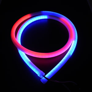 Bande LED néon flexible en silicone blanc, angle de faisceau parfait à 360°, D22 DC24V, 140 LED, IP65, découpable, pour éclairage paysager, rouleau de 100m - Product Image 1