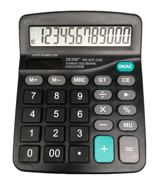 12-bit Solar Calculator for Students Dual Power Finance Office Accounting Specialised Wholesale Computers Wholesale Computers