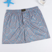 Vente en gros d'usine UOKIN Boxer grande taille pour hommes short à carreaux décontracté pour homme 100% polyester respirant pantalon ample à jambes larges