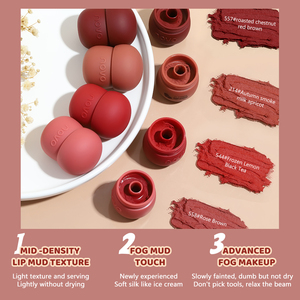 Novo đa chức năng kem son môi & Eyeshadow thiết lập độ tương phản cao <span class=keywords><strong>Matte</strong></span> với lâu dài không thấm nước nấm hình son bóng - Product Image 2