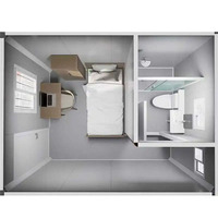 Maison pliable en panneaux sandwich résistants aux intempéries, maison modulaire portable, espace de vie en conteneur maritime, vente en gros