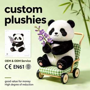 ตุ๊กตา<span class=keywords><strong>แพนด้า</strong></span><span class=keywords><strong>สั่ง</strong></span>ทำขายส่ง บริการ OEM ODM ของเล่นสัตว์คุณภาพ<span class=keywords><strong>ด</strong></span>ี ราคาคุ้มค่า ได้รับการรับรองมาตรฐาน CE EN71 ปลอดภัย - Product Image 1