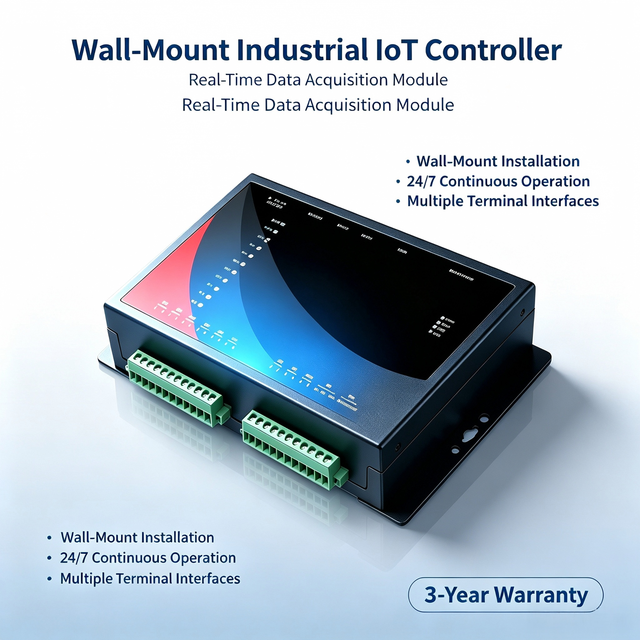 DIN-Rail Octa-Core 2.4GHz Embedded PC, 6x GbE + 8x RS232/485 + 2x CAN, 4G/5G/LoRa/WiFi/GPS, for Edge & Industrial IoT