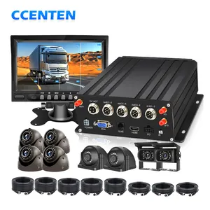 7 pouces 4g voiture Gps Tracker suivi réel camion Bus cctv ai camion dvr 4ch voiture mdvr gestion de flotte caméra moniteur système Mdvr