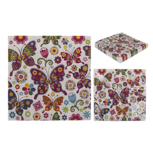 Papillons colorés, Serviettes en papier, - Product Image 1