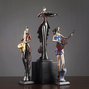 <span class=keywords><strong>D</strong></span>écoration de maison musicien nordique bande <span class=keywords><strong>d</strong></span>écoration jouer <span class=keywords><strong>violon</strong></span> maison bureau meubles accessoires cadeau ensemble bar meubles résine artisanat - Product Image 4