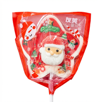 Kerstmis Kerstman Cartoon Marshmallow Lollipop Staafjes Enkelverpakking Groothandel Snoep