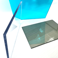Plaque solide en PC, garantie 10 ans, protection UV transparente, anti-âge, haute résistance aux chocs, prix d'usine, panneau plat transparent d'ingénierie
