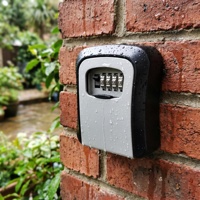 Boîte à clés murale, résistante aux intempéries, coffre-fort de sécurité pour clés, boîte de rangement extérieure, mini casier