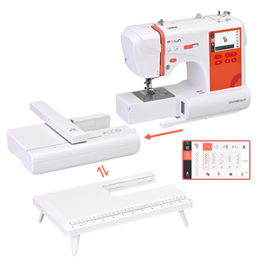 Máquina de Bordar Eléctrica Pequeña para el Hogar PooLin EOC03RE (2 en 1), Máquina de Bordar Multifuncional Portátil para Uso Doméstico y Comercial - Product Image 2