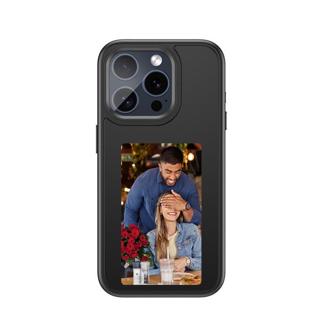 2025 New Design E-Ink Eink Screen Display Case NFC 4 Color DIY OEM Pictures Smart NFC Phone Cases for iPhone 13 14 15 Pro Max