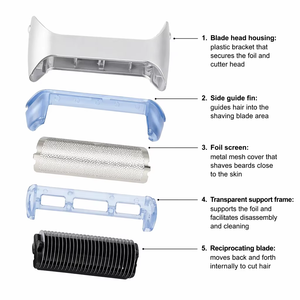 Tête <span class=keywords><strong>de</strong></span> <span class=keywords><strong>rasoir</strong></span> électrique <span class=keywords><strong>de</strong></span> remplacement, étanche et rechargeable, portable, compatible avec <span class=keywords><strong>Braun</strong></span> 20S - Product Image 3