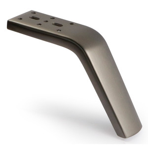 Gamba in metallo Horsy h125 finitura nichel scuro - Product Image 1