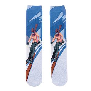 Chaussettes <span class=keywords><strong>de</strong></span> <span class=keywords><strong>ski</strong></span> en laine mérinos pour enfants, chaussettes thermiques <span class=keywords><strong>de</strong></span> patinage <span class=keywords><strong>de</strong></span> snowboard à la hauteur du genou-plusieurs modèles et couleurs pour garçons filles tout-petits - Product Image 2