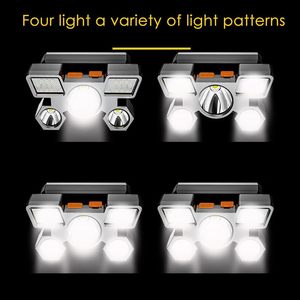 COB Rechargeable Headlamp, 230. Wide Beam <b>Lighting</b>, Super Bright 2000 Lumens Induction, 6 <b>Lighting</b> Modes, LED Headlight WADE-JS0 - Product Image 6
