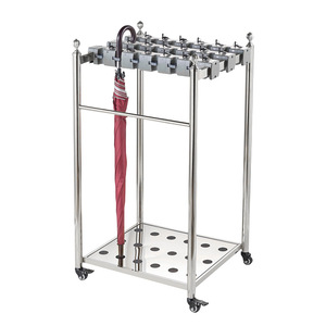 Soporte para paraguas con cerradura, 36 piezas, dorado, moderno, para vestíbulo de hotel y campo de golf - Product Image 2