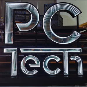 Tùy chỉnh vô hạn Vực Thẳm gương acrylic <span class=keywords><strong>LED</strong></span> lightbox nhiều màu ngàn lớp quảng cáo của công ty Neon nguồn ánh sáng - Product Image 6