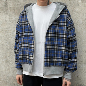 เสื้อมีฮู้ดโอเวอร์ไซส์แบบมีซิปมีซิป, เสื้อครอปโอเวอร์ไซส์ผ้าฝ้าย420 GSM - Product Image 1