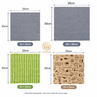 Mikrofaser-Reinigungstuch 180gsm 25*25cm Wiederverwendbares Umweltfreundliches Küchentuch für Auto- und Glasreinigung mit Hoher Saugfähigkeit