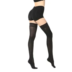 Sexy lace thigh high medical compression pressure stockings for varicose veins