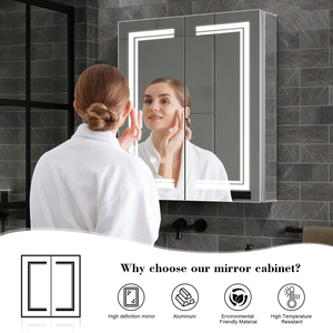 2025 nouveau design <span class=keywords><strong>armoire</strong></span> à miroir en aluminium LED <span class=keywords><strong>de</strong></span> haute qualité pour salle <span class=keywords><strong>de</strong></span> bain <span class=keywords><strong>avec</strong></span> désembuage <span class=keywords><strong>et</strong></span> <span class=keywords><strong>prise</strong></span> <span class=keywords><strong>de</strong></span> rasoir USB intégrée - Product Image 5