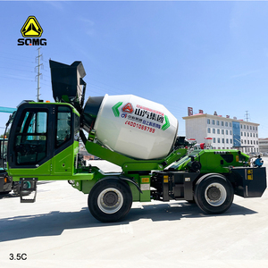 Kinerja tinggi terintegrasi 2/2.6/3.5/4/6.5 Meter kubik mengisi sendiri portabel Diesel <span class=keywords><strong>Mini</strong></span> beton Transit Mixer truk