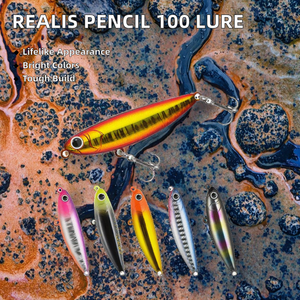 Leurre de pêche de surface Tiyang Propeller Pencil Minnow, appât dur en ABS imprimé pour achigan, eau salée et eau douce, fabricant OEM - Product Image 2
