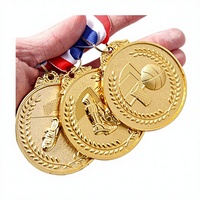 Médaille sportive en métal personnalisée, finition peinte par électrolyse, impression UV, souvenirs d'événements sportifs, objets de collection, vente en gros