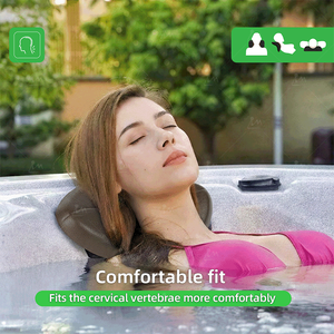 Cuscino da Bagno Morbido in EVA e PU Nero, Supporto per la Testa e il Collo per Ogni Tipo di Vasca, Vendita Diretta dalla Fabbrica Immer - Product Image 2