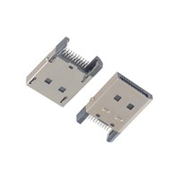 USB DisplayPort 20핀 수형 커넥터 (구리 접점 및 SPCC 쉘 1.6mm 스플린트 타입 DP)
