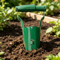 Transplanteur de légumes et de fleurs en acier inoxydable, outil de jardinage pour la plantation et la culture de semis, outil agricole, outil pour bonsaï
