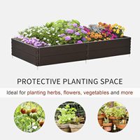 Meilleur prix empilable plastique bois finition montage facile jardinière pour fleur légume