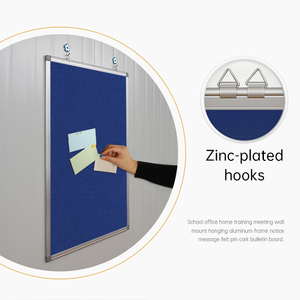 Tableau blanc décoratif personnalisé pour salle de classe avec une excellente visibilité et durabilité <span class=keywords><strong>Cadre</strong></span> en aluminium Tableau d'affichage et tableau d'affichage en tissu - Product Image 4