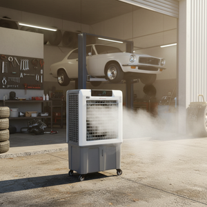 Nouveau modèle de ventilateur refroidisseur d'air industriel pour atelier extérieur ou camping – Humidificateur économique à haute efficacité utilisant l'eau - Product Image 1