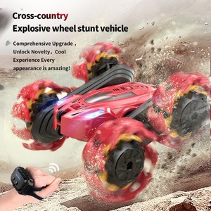 Coche de Acrobacias con Ruedas Explosivas 2.4G, Coche RC para Niños con Conducción a Doble Cara, Rotación, Neumáticos Telescópicos, 4x4 Todoterreno - Product Image 2