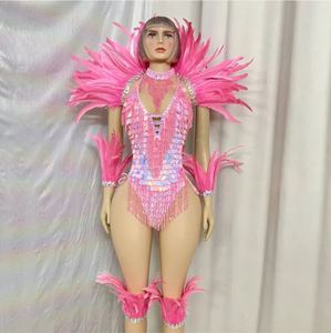 Samba carnaval hecho a mano cuentas mono conjunto de plumas <span class=keywords><strong>para</strong></span> carnaval Festival mono + collar + chal de plumas + pierna de plumas/bandas <span class=keywords><strong>para</strong></span> el brazo - Product Image 1