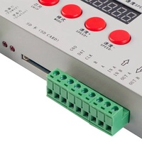 Pengontrol K-1000C LED piksel kartu SD ws2812 SPI 2048 piksel dapat diprogram DMX DMX512 ws2811