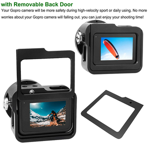 YEAH boîtier de montage de cadre de protection en aluminium de prise de vue horizontale verticale Cage vidéo avec <span class=keywords><strong>filtre</strong></span> UV de 52mm pour <span class=keywords><strong>Gopro</strong></span> <span class=keywords><strong>Hero</strong></span> <span class=keywords><strong>8</strong></span> - Product Image 3