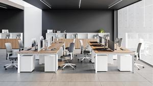 Meubles de bureau modulaires modernes et durables, bureau pour 6 à 8 postes de travail, cloisons de bureau, armoire, montage facile - Product Image 2