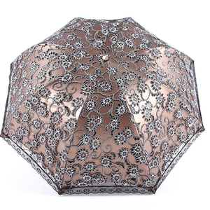Ombrello Parasole Lolita Principessa in Pizzo con Rivestimento Nero Protezione UV Stile Vintage Europeo per Matrimoni e Cerimonie - Product Image 4