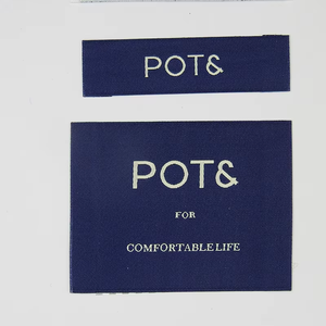 ฉลากทอคำแนะนำในการดูแลโลโก้แบบตัดตรงได้ล้างทำความสะอาดได้แบบพรีเมี่ยม - Product Image 4