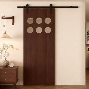 باب تخزين باب الحظيرة من الخشب العتيق الساخن ، باب منزلي شخصي ، تصميم متعدد الاستخدامات مختلط ومطابق - Product Image 4