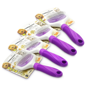 Custom Sticky Ball Protect Bristles Dog and Cat Hair Grooming Slicker Brush - Product Image 5