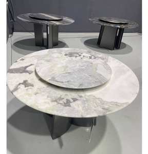 Table à manger Picasso Art, dalle de quartzite naturelle de luxe personnalisée, villa de luxe intérieure, imperméable, marbre graphique personnalisé, marbre - Product Image 6