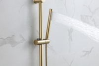 Produits populaires 304 Ensemble de mitigeur de douche thermostatique en acier inoxydable Ensemble de douchette à levier unique