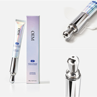 Crème pour les yeux massante électrique, crème pour les yeux raffermissante et rafraîchissante, sérum pour les yeux, élimine les ridules et les cernes avec de la niacinamide et de la caféine